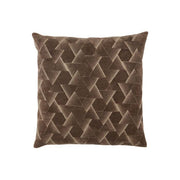 22" Brown Art Deco Pillow - Mix Home Mercantile