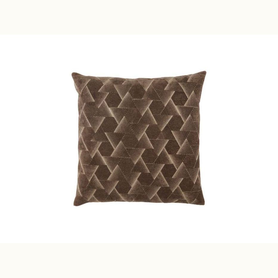 22" Brown Art Deco Pillow - Mix Home Mercantile