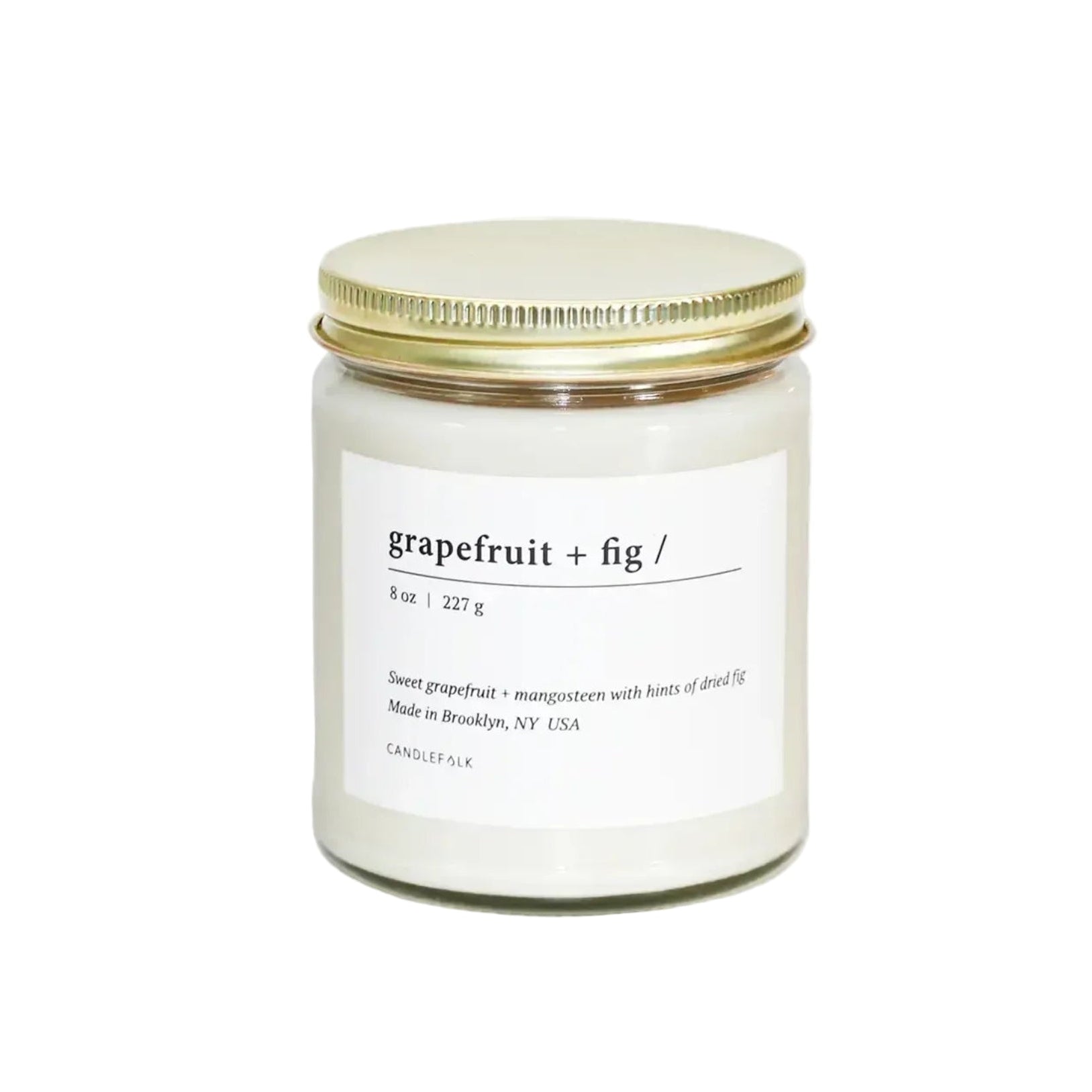 Grapefruit & Fig - 8 oz Soy Candle - Mix Home Mercantile