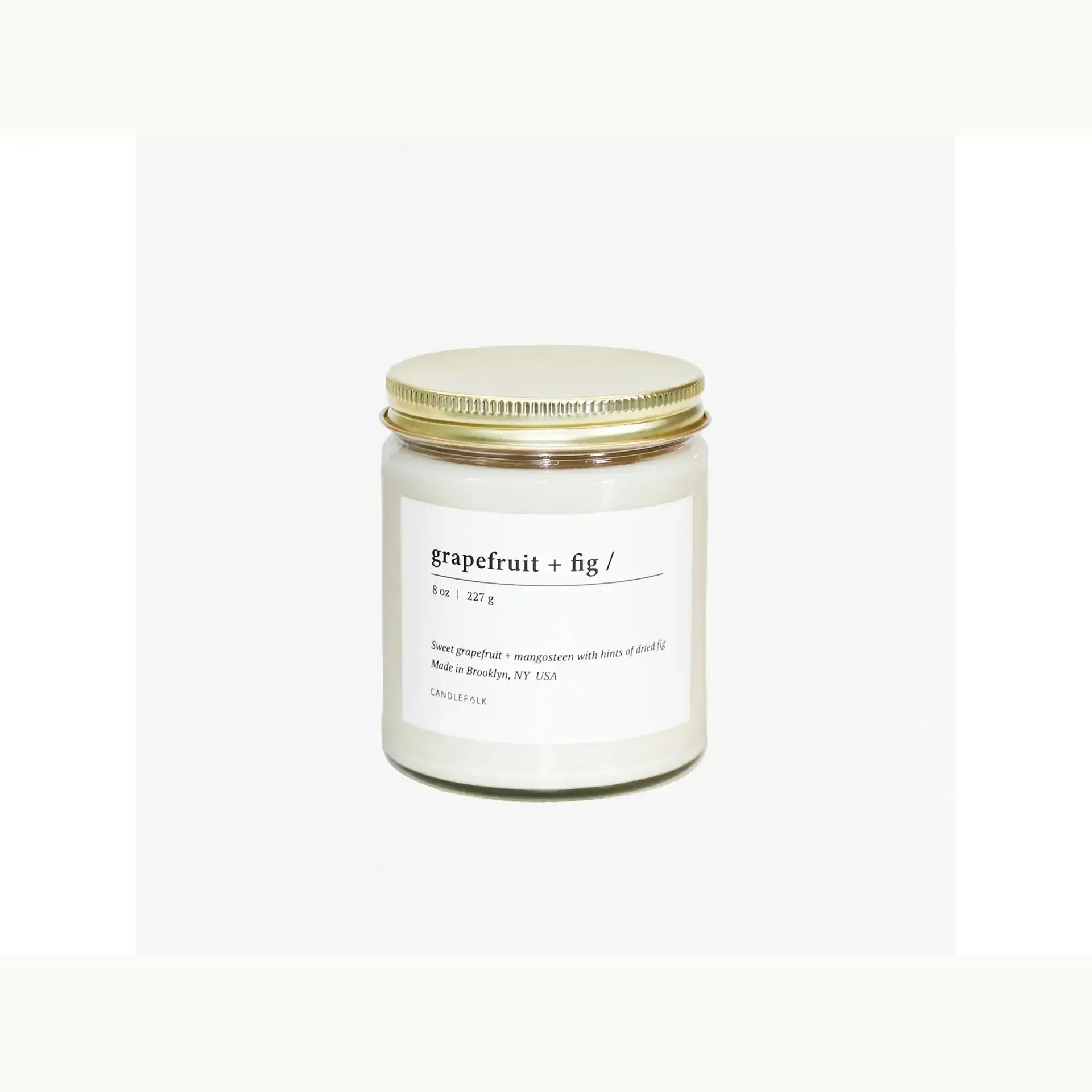 Grapefruit & Fig - 8 oz Soy Candle - Mix Home Mercantile