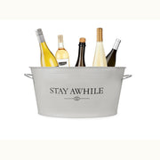 Stay Awhile Metal Drink Tub - Mix Home Mercantile