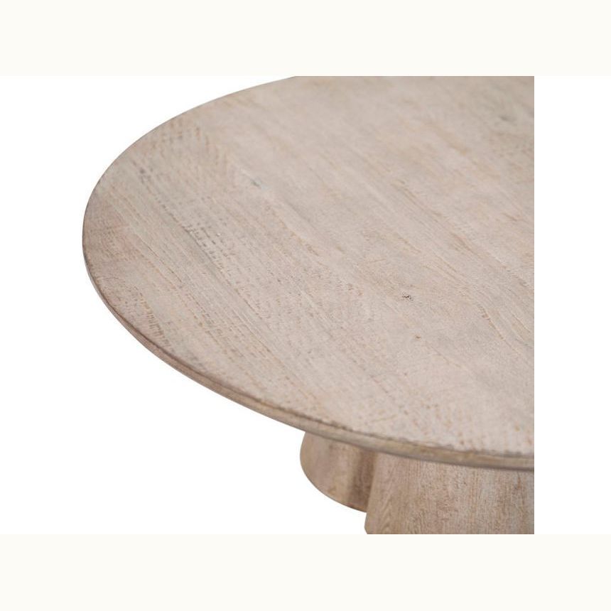 42" Round Pine Coffee Table