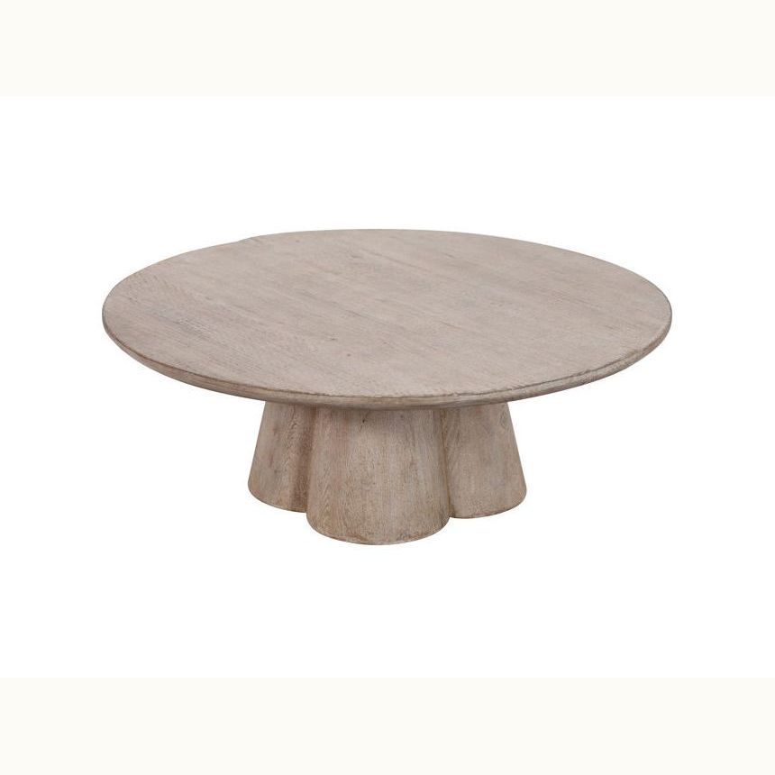 42" Round Pine Coffee Table