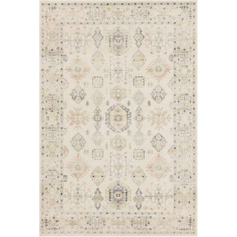 5' X 7' 6" Beige / Multi Area Rug - Mix Home Mercantile