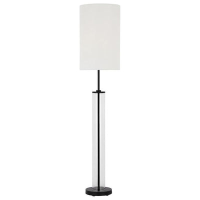 Glass Aged Iron Floor Lamp
