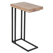 Oak & Metal Drink Table