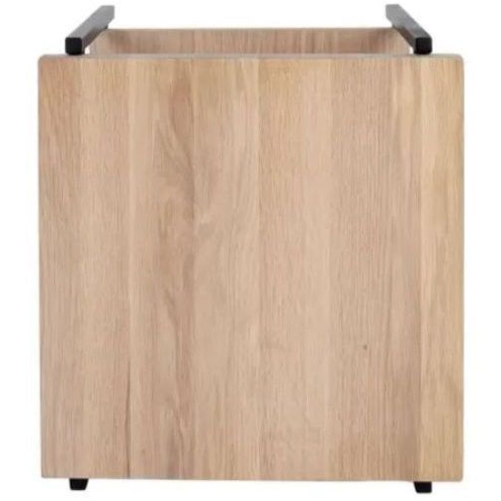 17" Two Tier Oak Side Table