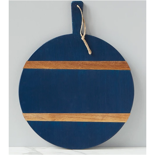 Round Navy Charcuterie Board - Mix Home Mercantile
