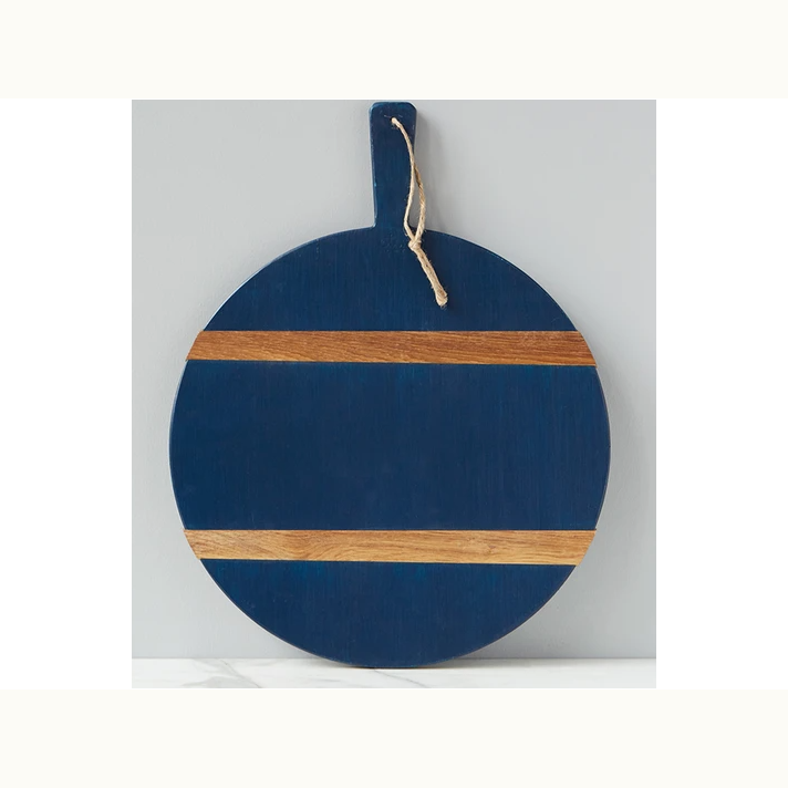 Round Navy Charcuterie Board - Mix Home Mercantile