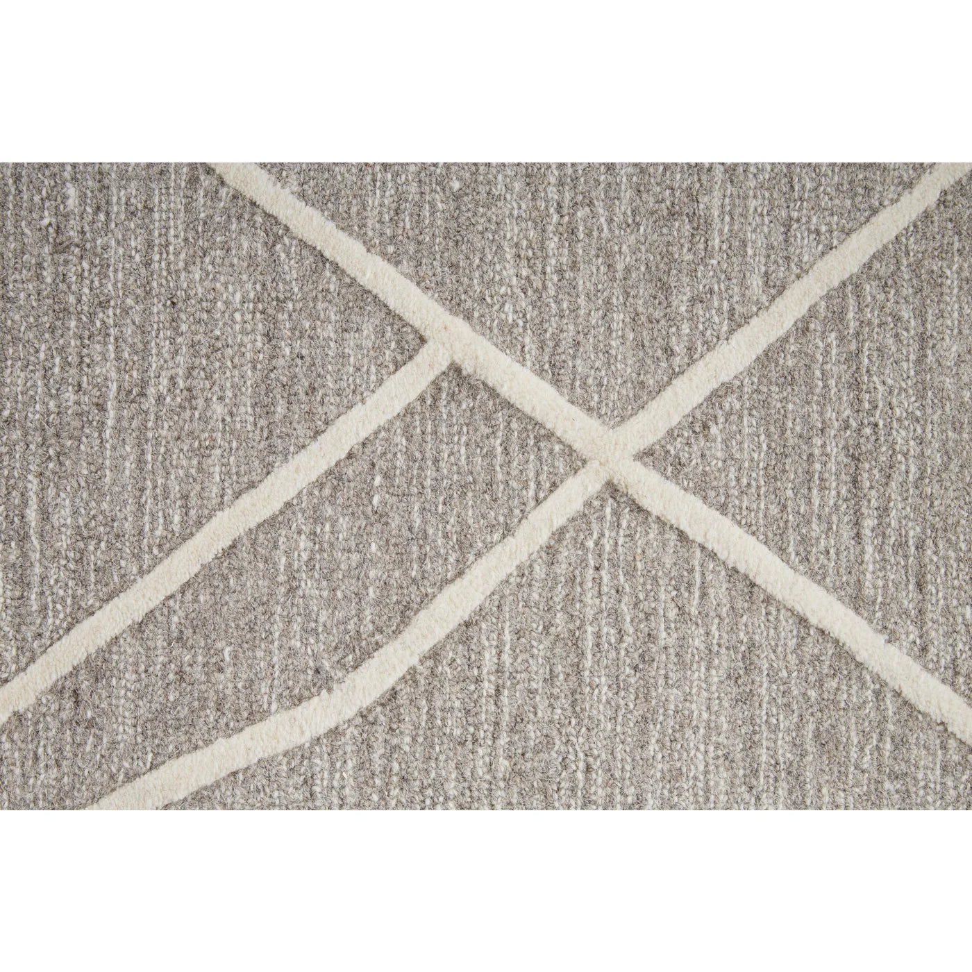 12'x15' Gray-Ivory Wool Rug - Mix Home Mercantile